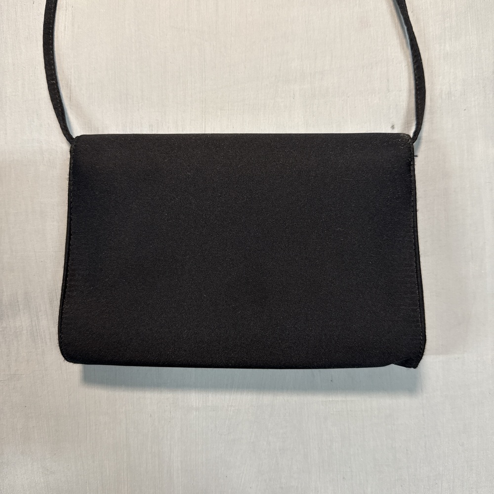 Givenchy Paris evening bag with shoulder strap 90s Black Art Deco - Picture 6 of 7
